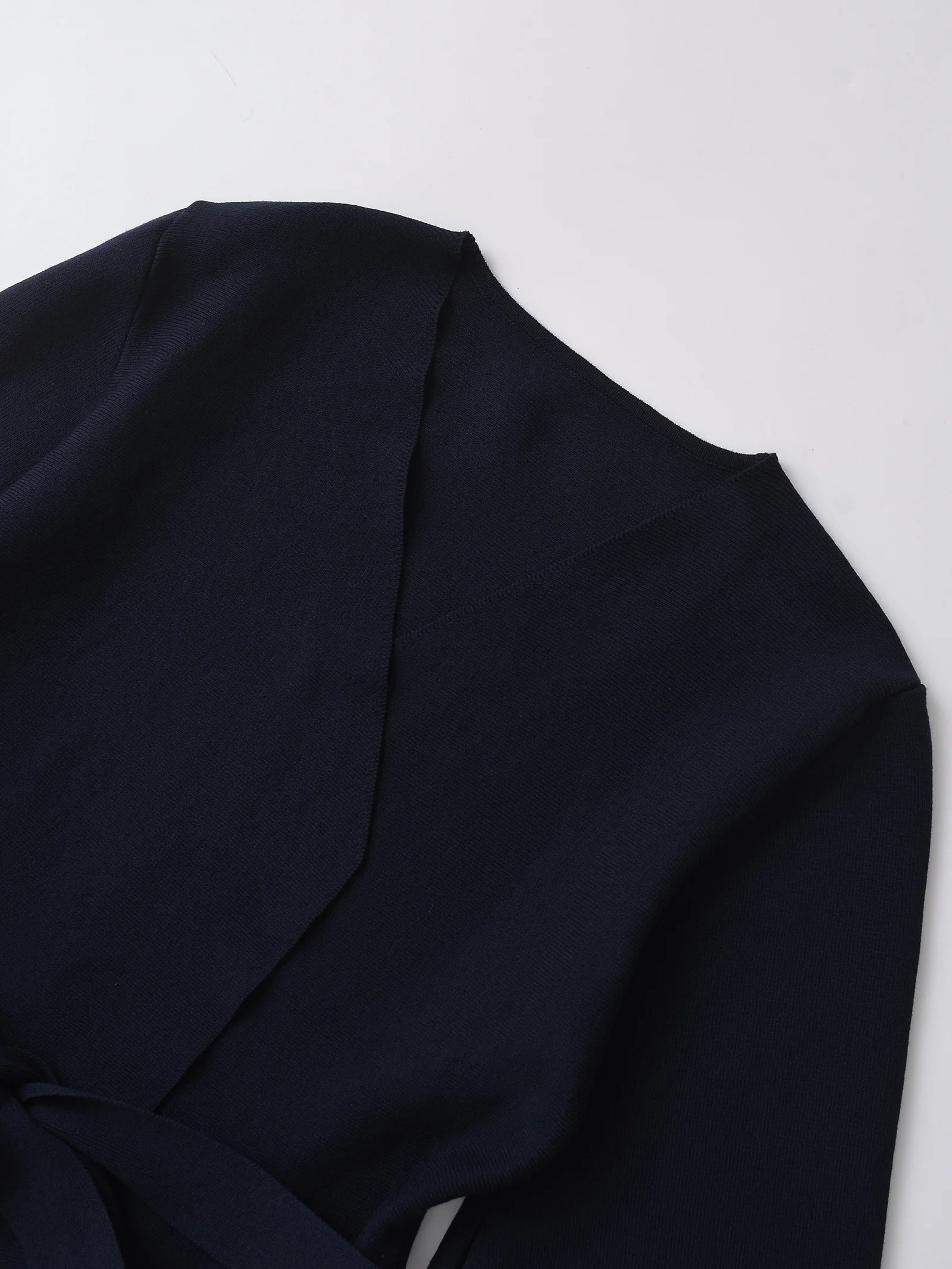 Women's knit blazer with belt